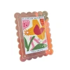 Colorful wavy acrylic photo frame display stand, transparent magnetic decorative photo frame, Polaroid postcard display frame Item Picture
